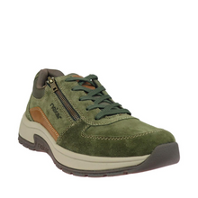 Load image into Gallery viewer, Rieker 11000-54 Khaki Side Zip Sneaker