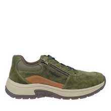 Load image into Gallery viewer, Rieker 11000-54 Khaki Side Zip Sneaker