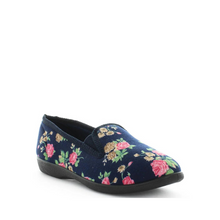 Load image into Gallery viewer, Panda Erta Slipper Navy Floral