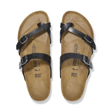 Load image into Gallery viewer, Birkenstock Mayari Graceful Licorice Orthotic Slide Birko-flor Regular