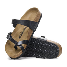 Load image into Gallery viewer, Birkenstock Mayari Graceful Licorice Orthotic Slide Birko-flor Regular