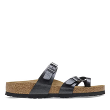Load image into Gallery viewer, Birkenstock Mayari Graceful Licorice Orthotic Slide Birko-flor Regular