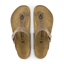 Load image into Gallery viewer, Birkenstock Gizeh Orthotic Slide Tabacco Brown Oiled Leather