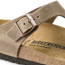 Load image into Gallery viewer, Birkenstock Gizeh Orthotic Slide Tabacco Brown Oiled Leather