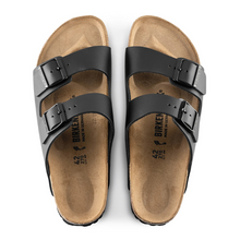 Load image into Gallery viewer, Birkenstock Arizona Black Smooth Leather Regular