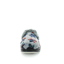 Load image into Gallery viewer, Panda Emille Slipper Light Grey Embroidery