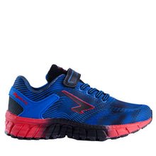 Load image into Gallery viewer, Sfida Vivid Muti Boys V Sneaker Royal/red/black