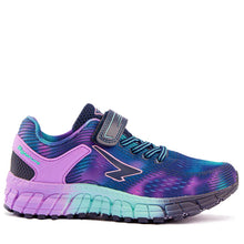 Load image into Gallery viewer, Sfida Vivid Multi Girls V Sneaker Navy/violet/mint