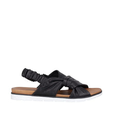 Load image into Gallery viewer, Cabello Yara Black Adjustable Sandal