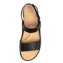 Load image into Gallery viewer, Ziera Benji W Black/black Leather Adjustable Sandal