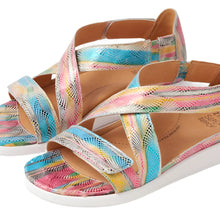 Load image into Gallery viewer, Ziera Issy Multi Dot Leather Adjustable Leather Sandal