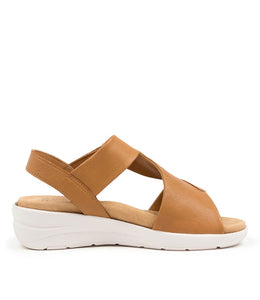 Ziera Nazly Tan Leather Womens Shoes