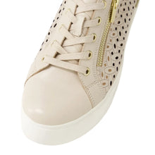 Load image into Gallery viewer, Ziera Ayleen W Almond Side Zip Leather Sneaker