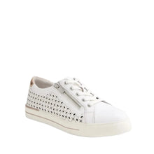 Load image into Gallery viewer, Ziera Ayleen W White-pale Rose Side Zip Leather Sneaker