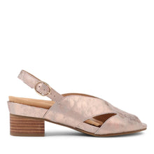 Load image into Gallery viewer, Ziera Addya Xw Rose Satin Metal Leather Heeled Adjustable Sandal