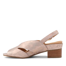 Load image into Gallery viewer, Ziera Addya Xw Rose Satin Metal Leather Heeled Adjustable Sandal