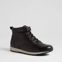 Load image into Gallery viewer, Ziera Balla Wide Black Leather Boot Ankle Boot