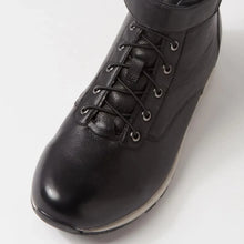 Load image into Gallery viewer, Ziera Balla Wide Black Leather Boot Ankle Boot