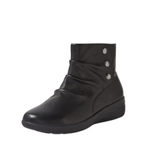 Load image into Gallery viewer, Ziera Nempire Wide Black Leather Ankle Boot