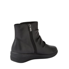 Load image into Gallery viewer, Ziera Nempire Wide Black Leather Ankle Boot