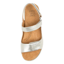Load image into Gallery viewer, Ziera Benji W Silver/white Leather Adjustable Sandal