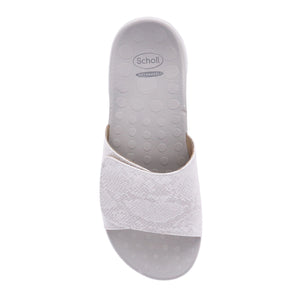 Scholl Samos V2 Shimmer White Womens Shoes