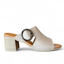Load image into Gallery viewer, Cabello Eliska Taupe Heeled Slide