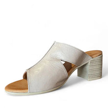 Load image into Gallery viewer, Cabello Eliska Taupe Heeled Slide