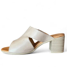 Load image into Gallery viewer, Cabello Eliska Taupe Heeled Slide