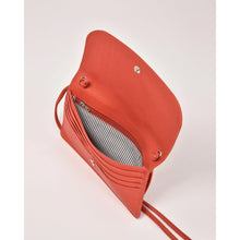 Load image into Gallery viewer, Gabee McKenzie RFID Leather Crossbody Wallet Coral