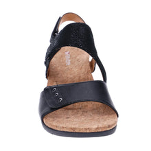 Load image into Gallery viewer, Revere Grenada Black/black Lizard Womens Shoes Adjustable Sandal