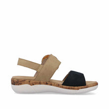 Load image into Gallery viewer, Remonte R6853-60 Beige Combo Womens Shoes Adjustable Sandal