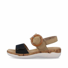Load image into Gallery viewer, Remonte R6853-60 Beige Combo Womens Shoes Adjustable Sandal