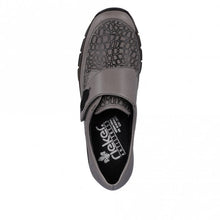 Load image into Gallery viewer, Rieker 537c0-42 Grey Slip On Shoe