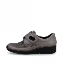 Load image into Gallery viewer, Rieker 537c0-42 Grey Slip On Shoe