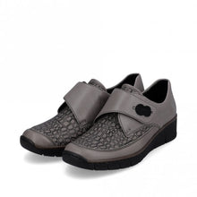 Load image into Gallery viewer, Rieker 537c0-42 Grey Slip On Shoe