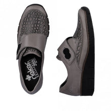 Load image into Gallery viewer, Rieker 537c0-42 Grey Slip On Shoe
