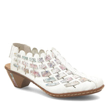 Load image into Gallery viewer, Rieker 46778-80 Weiss Heeled Adjustable Sandal
