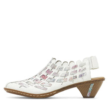 Load image into Gallery viewer, Rieker 46778-80 Weiss Heeled Adjustable Sandal