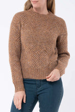 Load image into Gallery viewer, Jump Pointelle Pullover Toffee