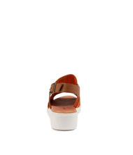 Load image into Gallery viewer, Django And Juliette Madis Bright Orange Adjustable Sandal