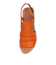 Load image into Gallery viewer, Django And Juliette Madis Bright Orange Adjustable Sandal