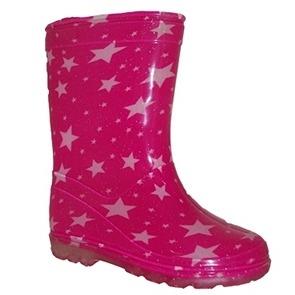 Aussie Gumboots Pink Sparkle Splash