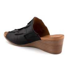 Load image into Gallery viewer, Cabello Alex 1273-90 Black Wedge Slide