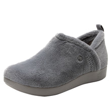 Load image into Gallery viewer, Alegria Cozee Fuzzy Wuzzy Grey Slipper Shoe Slipper