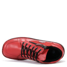 Load image into Gallery viewer, Cabello Dawn Red Size Zip High Top Sneaker