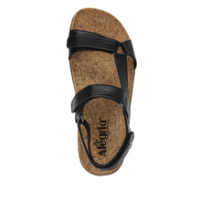 Load image into Gallery viewer, Alegria Henna Black Adjustable Sandal