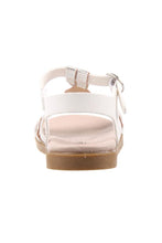 Load image into Gallery viewer, Bellissimo Zoey White Silver Sandal