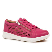 Load image into Gallery viewer, Ziera Shovo Xf Fuchsia Leather Slip On Shoe