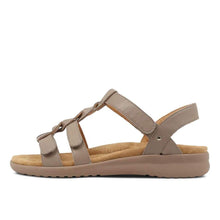 Load image into Gallery viewer, Ziera Bryant Xw Taupe-taupe Sole Adjustable Sandal
